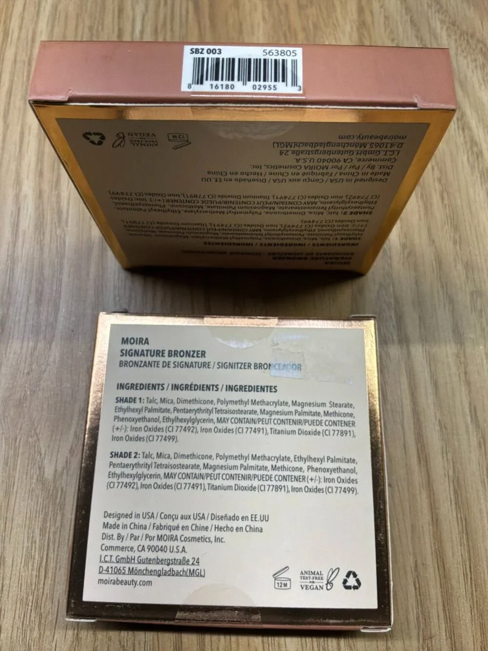 MOIRA Signature Bronzer Golden Sunset 03 Face Powder Makeup Vegan New